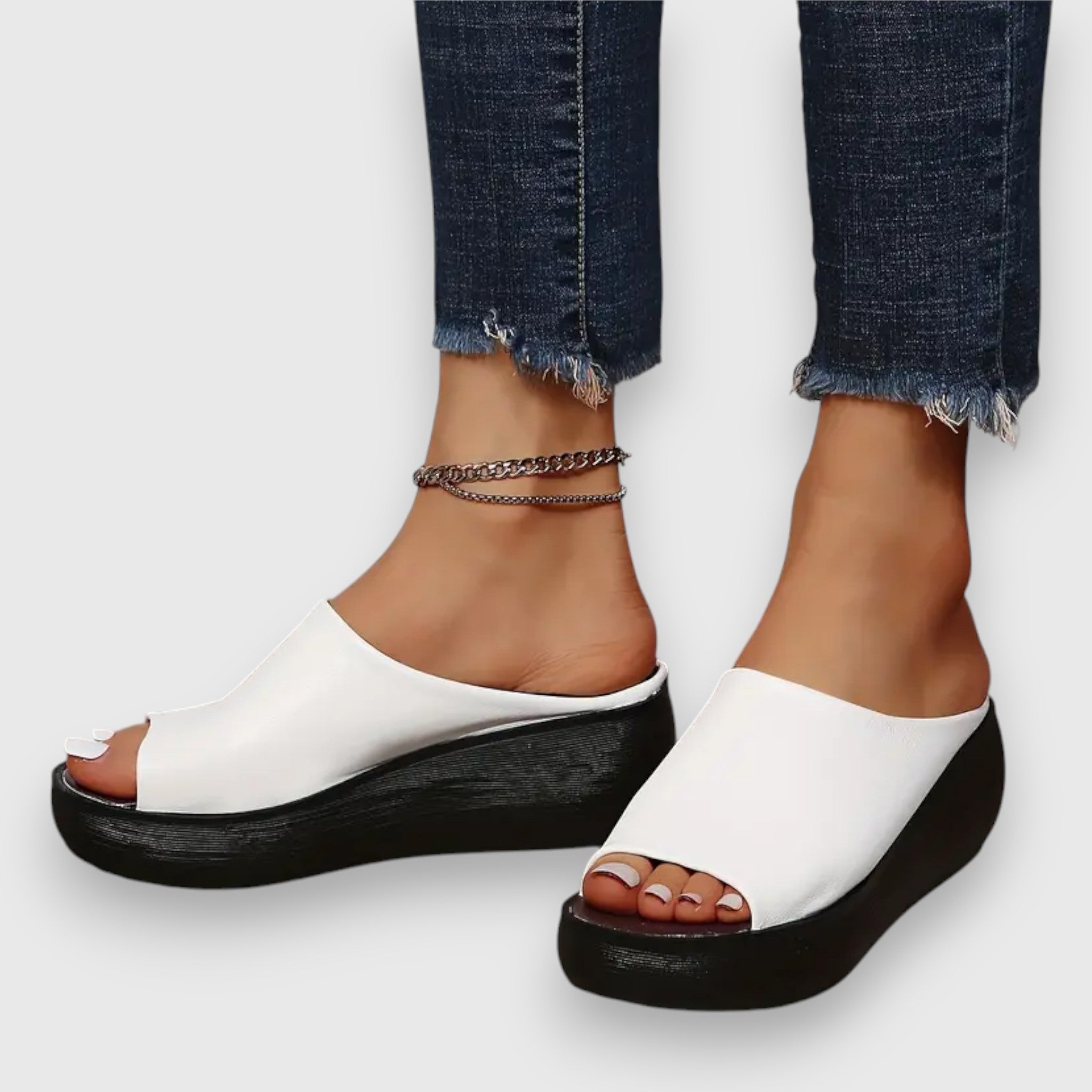 Amelie | Chic Faux Leather Sandals