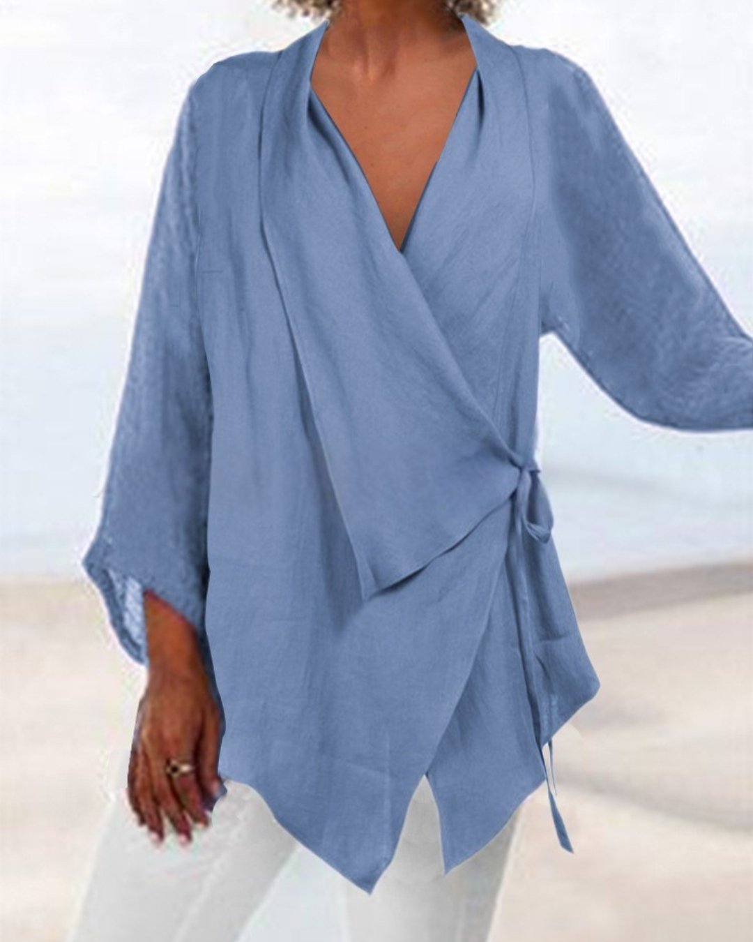 Elaine – Relaxed Wrap Fit Blouse