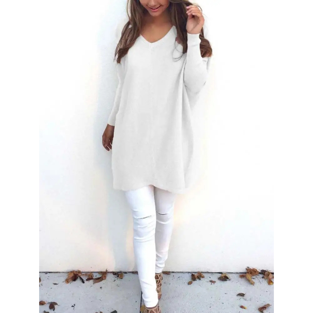 Kathy | Women's Casual Oversized V-Neck Sweater