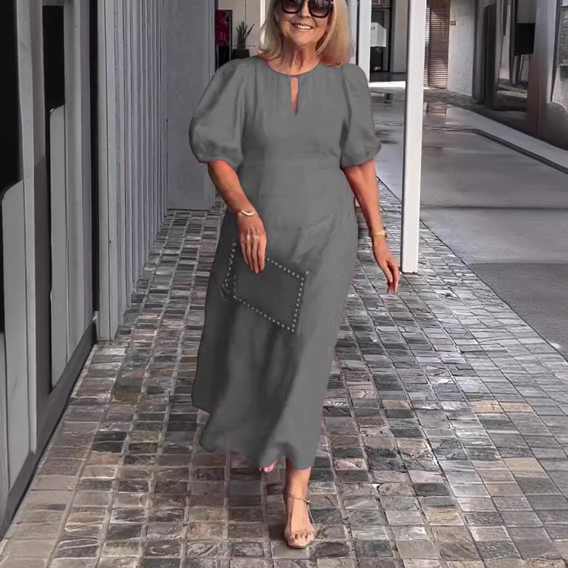 Frankie - Chic Bubble Sleeve Loose Dress