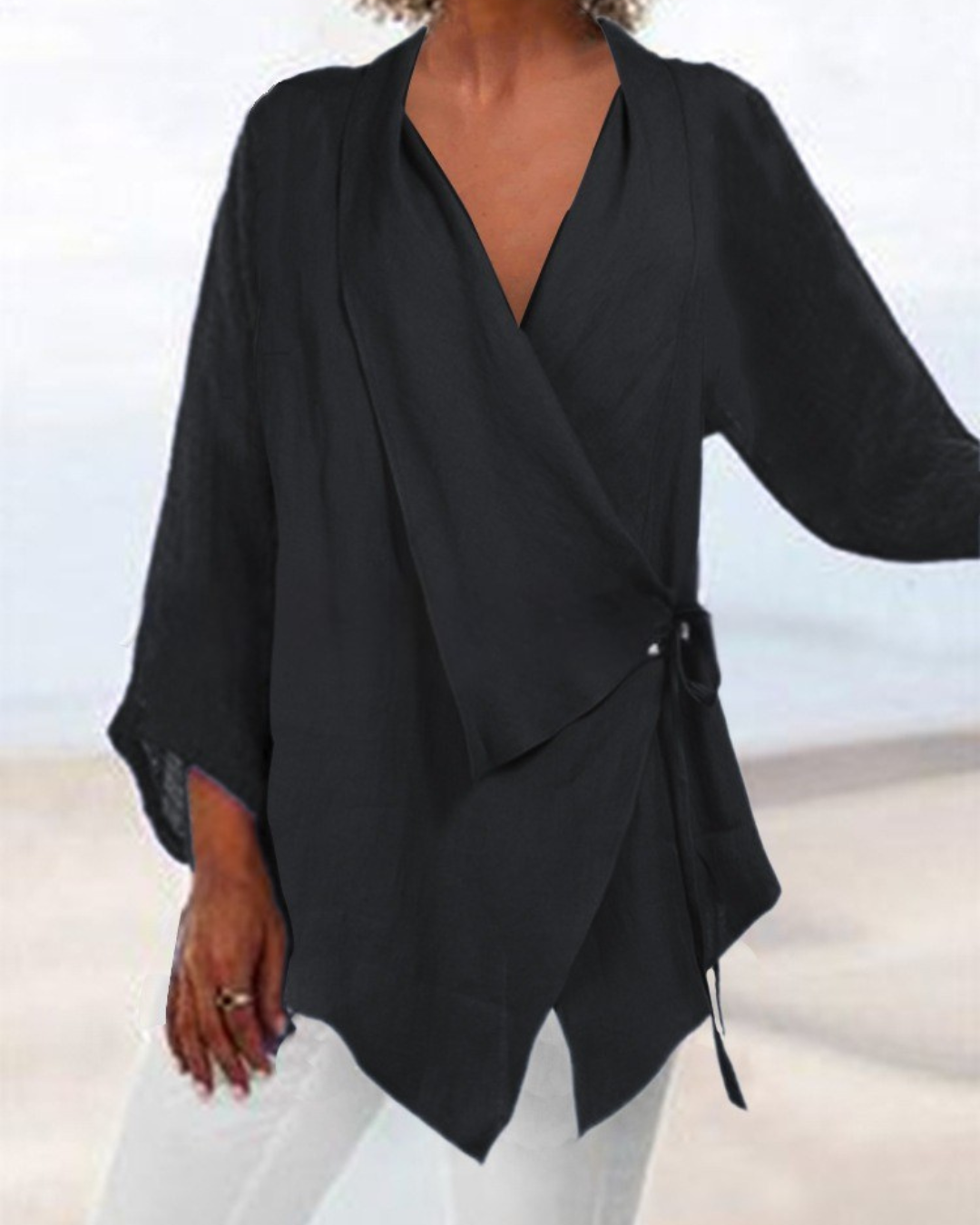 Elaine – Relaxed Wrap Fit Blouse