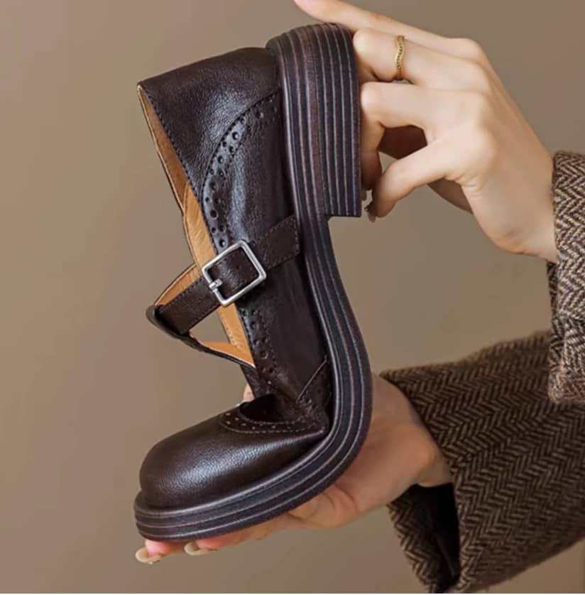 Isla | Chic Leather Mary Jane Shoes