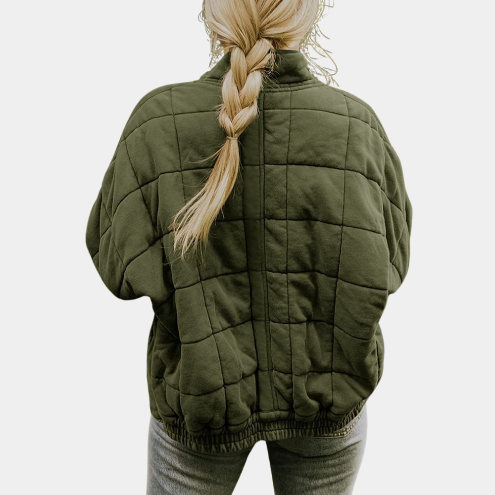 Tessa - Oversized Quilted Zip Jacket