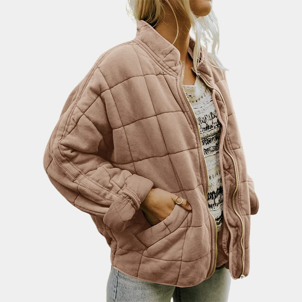 Tessa - Oversized Quilted Zip Jacket
