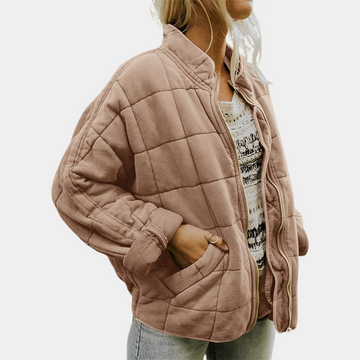 Tessa - Oversized Quilted Zip Jacket