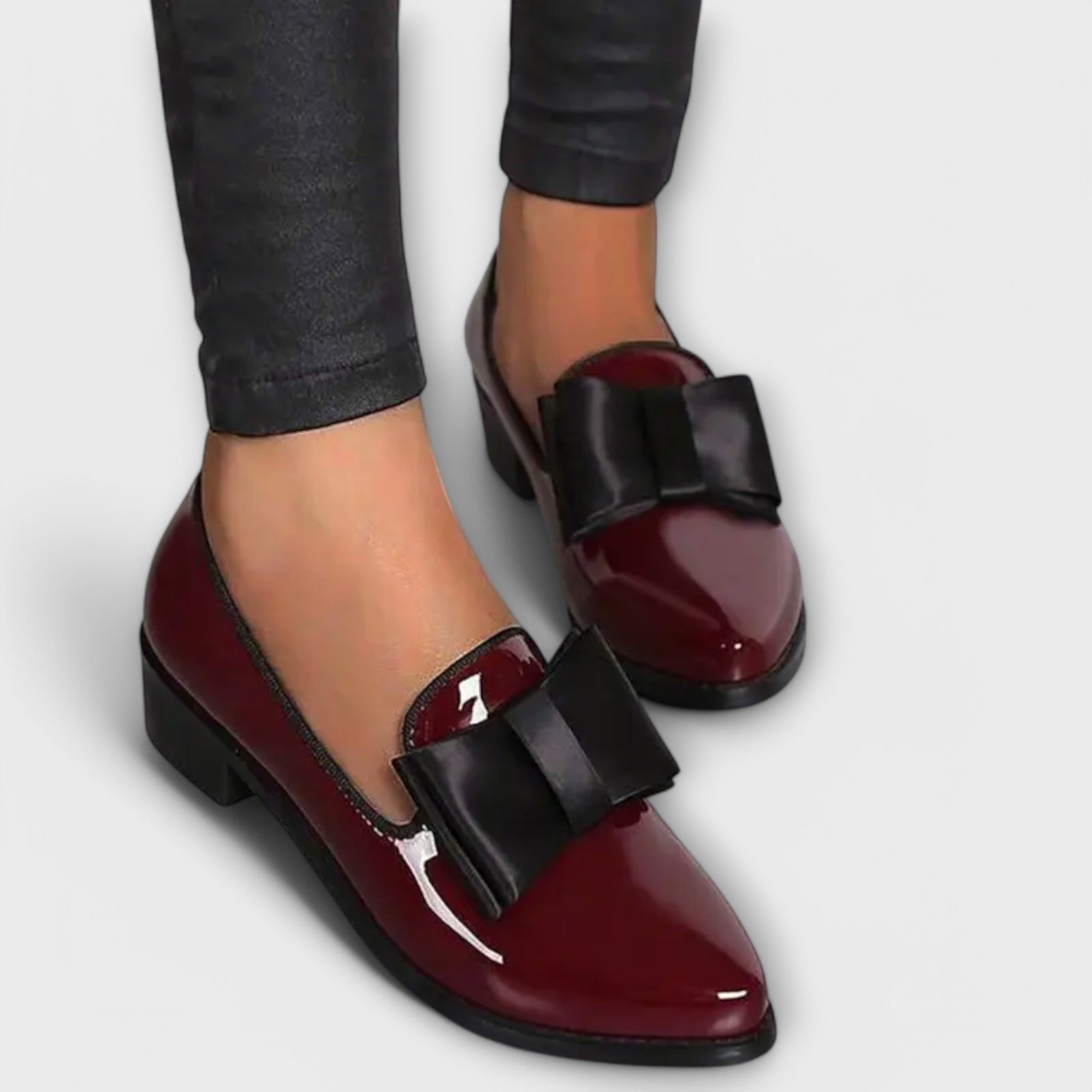 Heidi-Luxe Bow Loafers