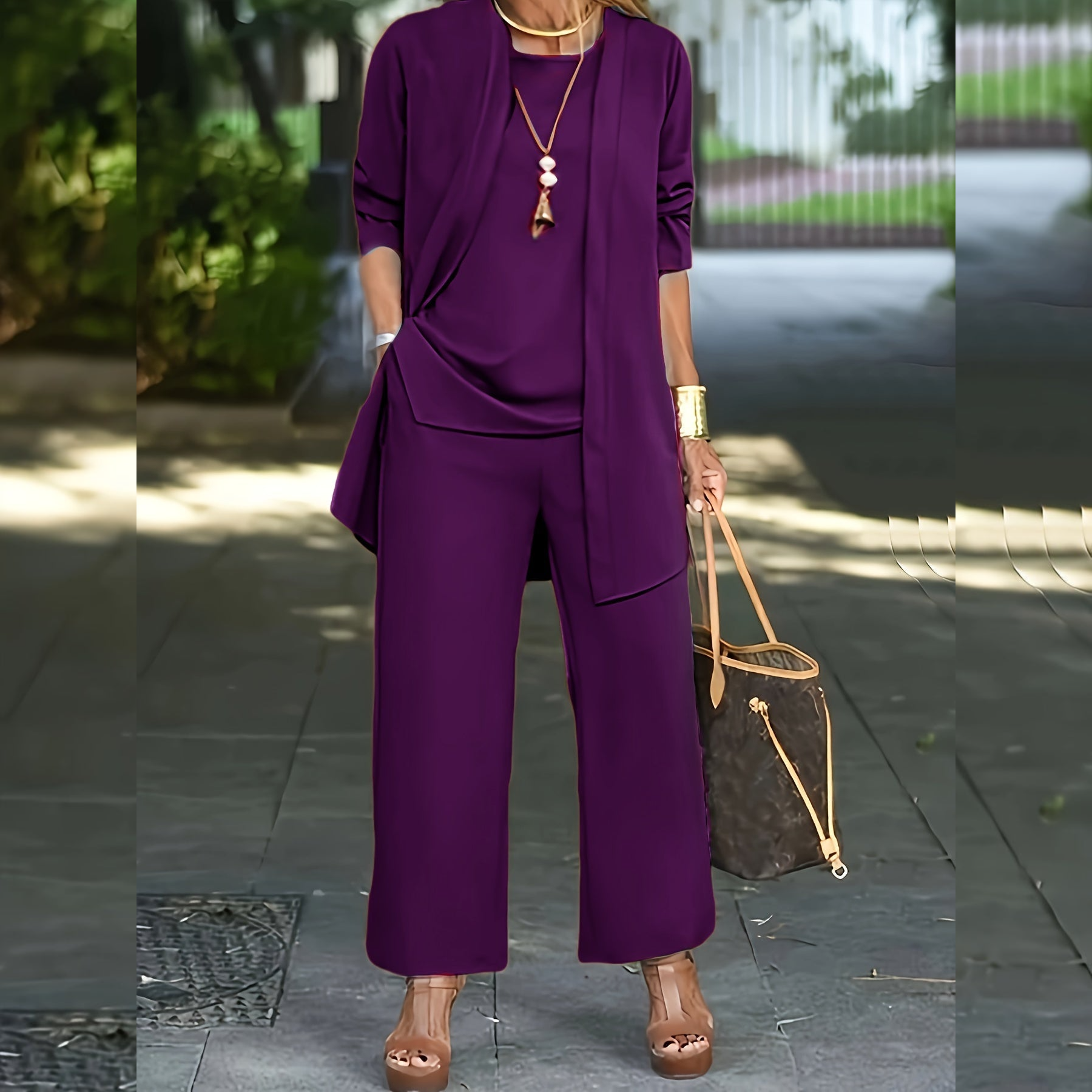 Isla-3-Piece Flowy Trouser Set