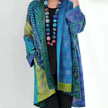 Kathleen – Artistic Patchwork Kimono Jacket