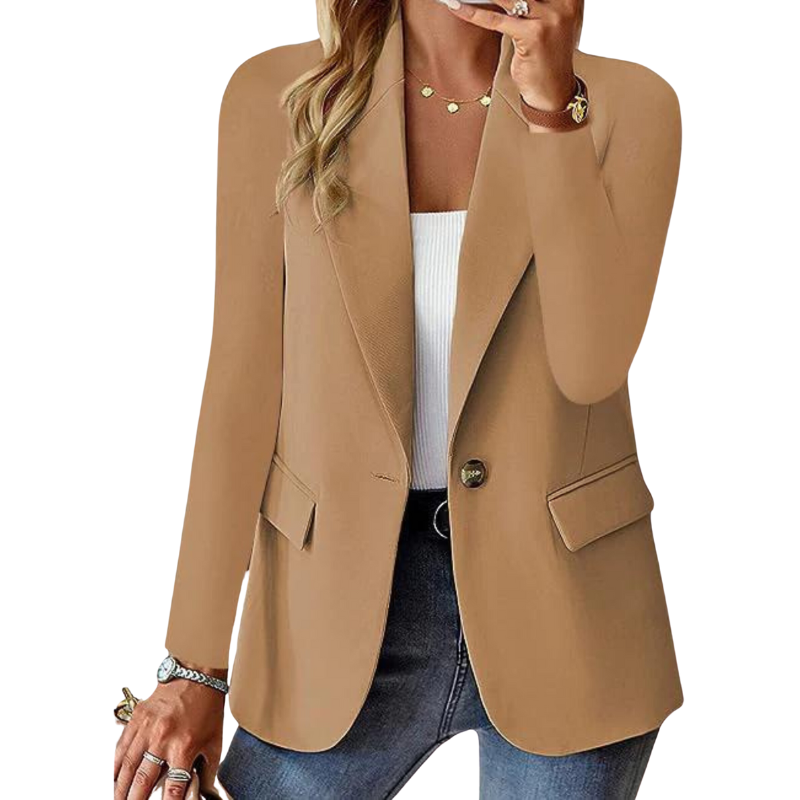 Charlotte – Sleek One-Button Blazer