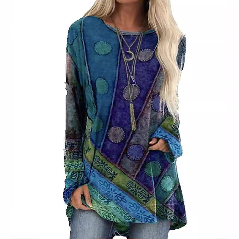 Nova-Boho Patchwork Tunic