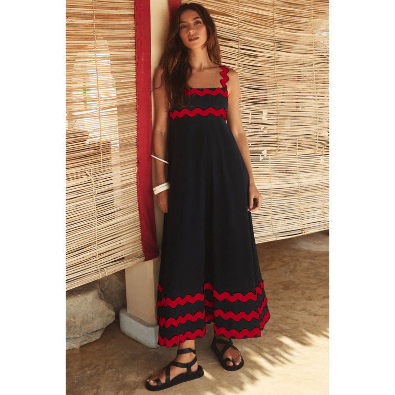 Wrenley - Boho Slash Neck Maxi Dress