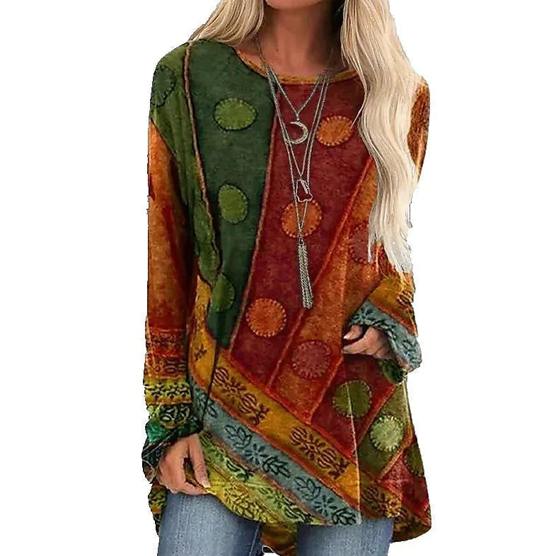 Nova-Boho Patchwork Tunic