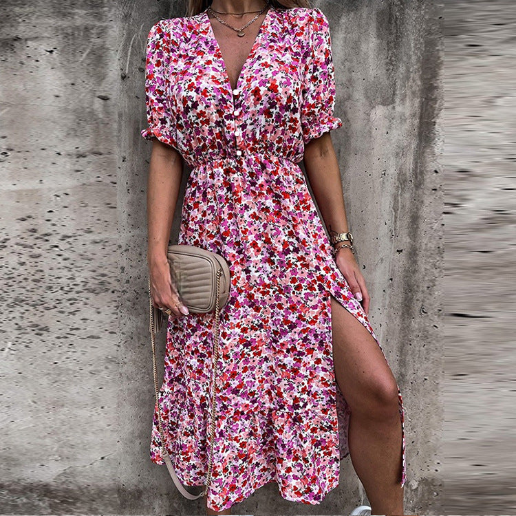 Naila - Elegant Floral Dress