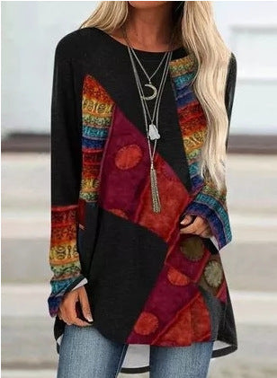 Nova-Boho Patchwork Tunic