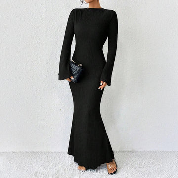 Celeste | Off-Shoulder Long Sleeve Maxi Dress