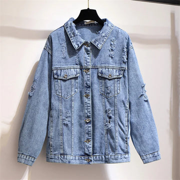 Blair - Oversized Distressed Washed Street Jacket