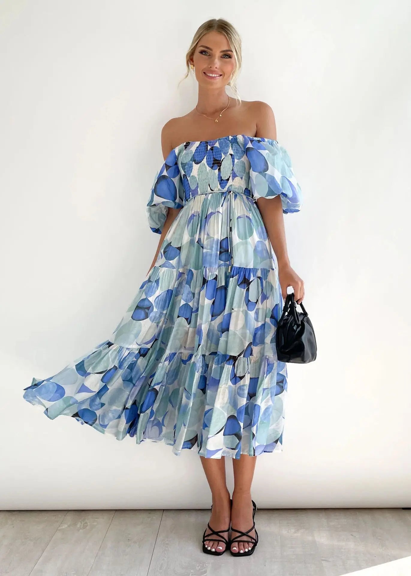 Celeste Off-Shoulder Maxi Dress (Almost sold out)