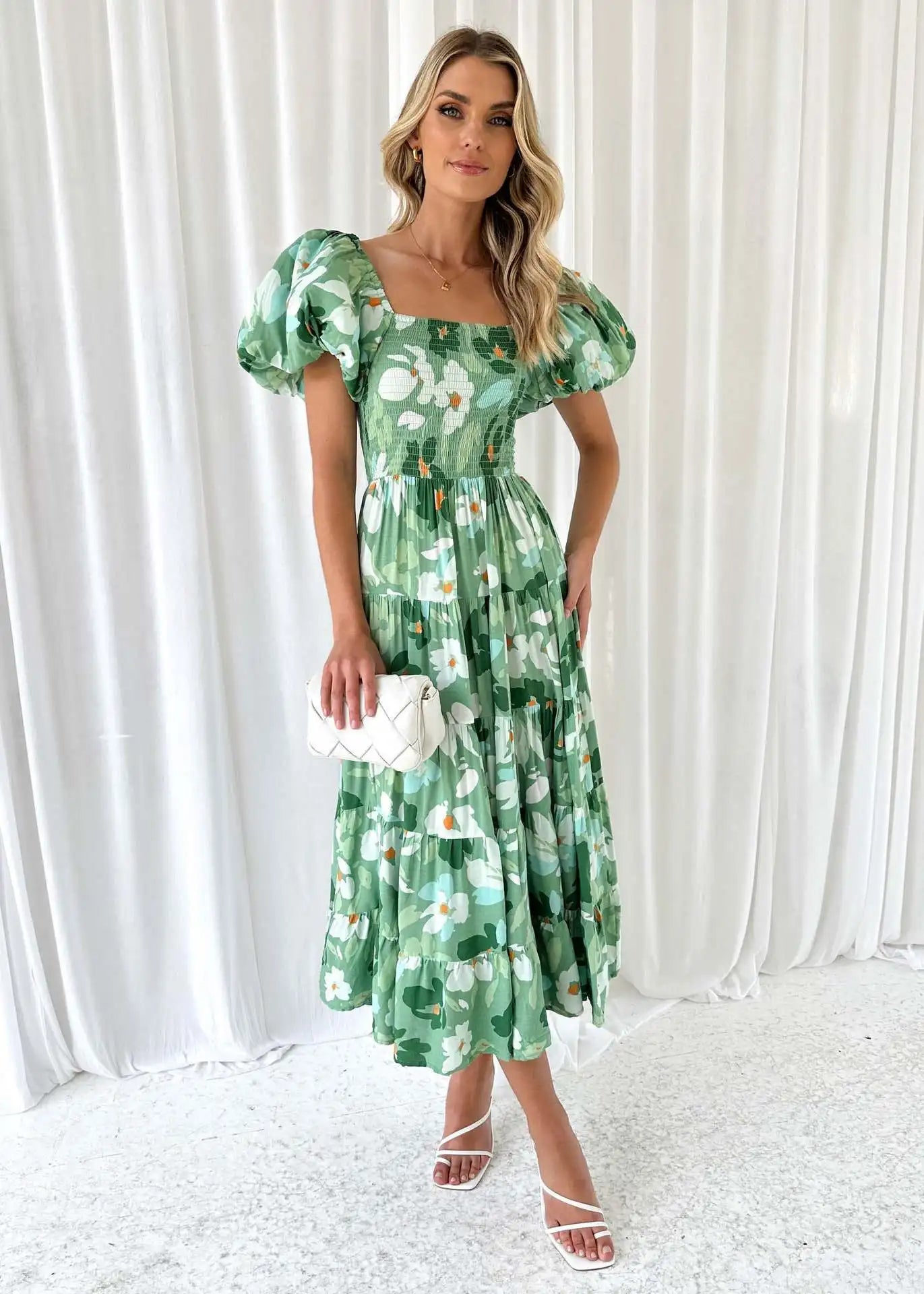 Celeste Off-Shoulder Maxi Dress (Almost sold out)