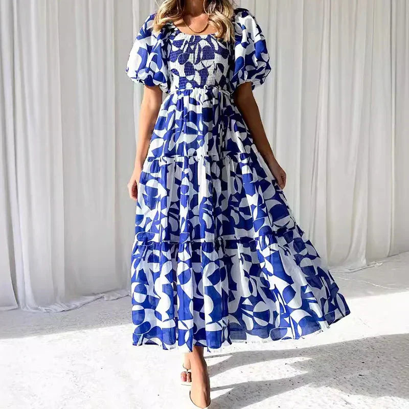 ValenciaOne™ Tiered One-Shoulder Maxi Dress