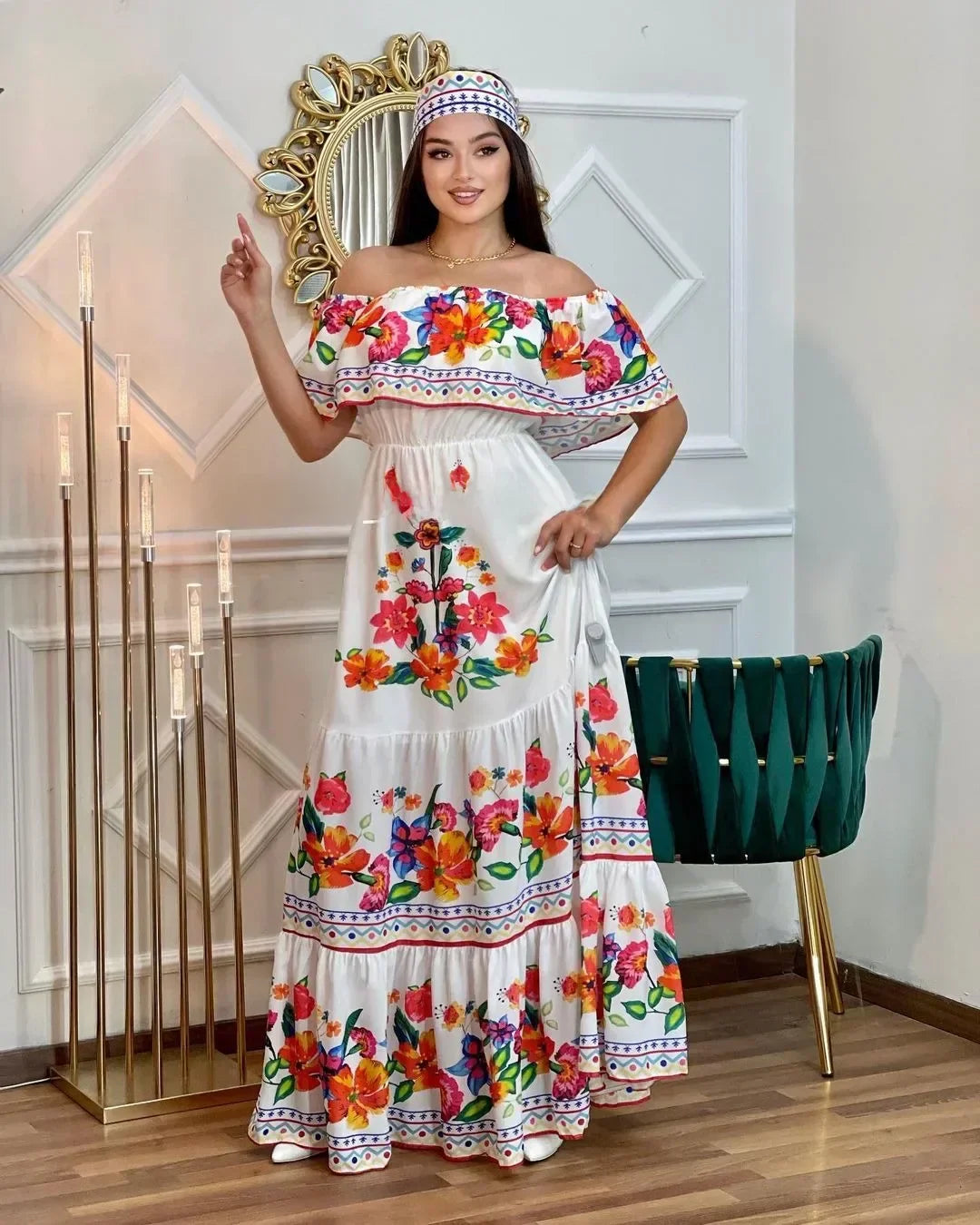 Amara Off-Shoulder Maxi Dress