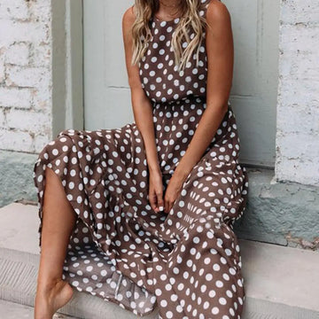 Capri Dotted Maxi Dress