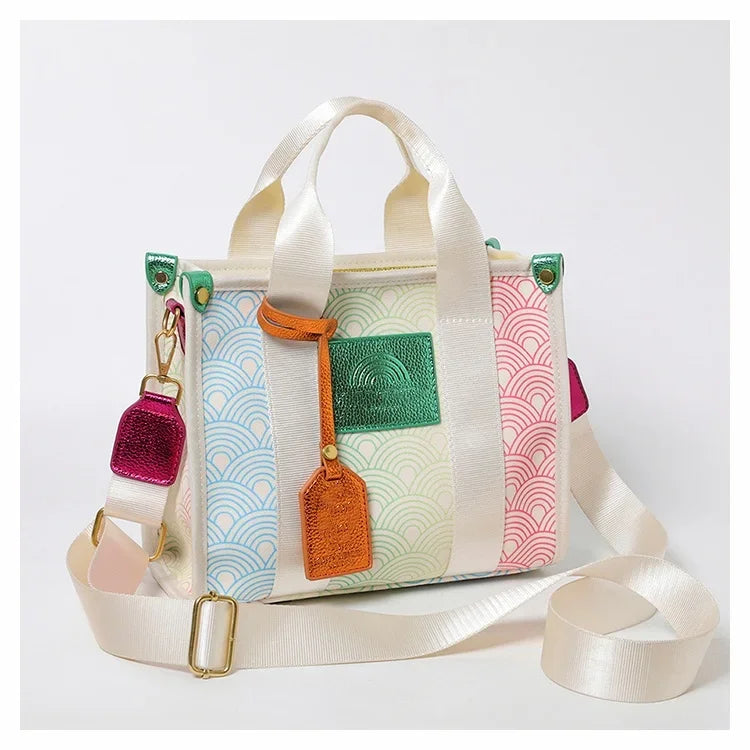 Nova – Pastel Colour Block Tote Bag