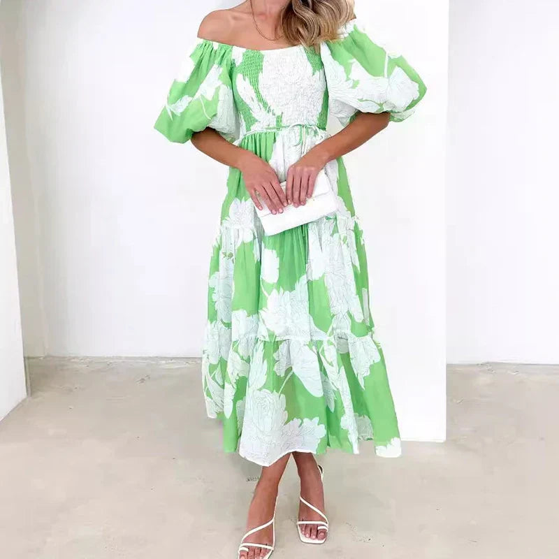 ValenciaOne™ Tiered One-Shoulder Maxi Dress
