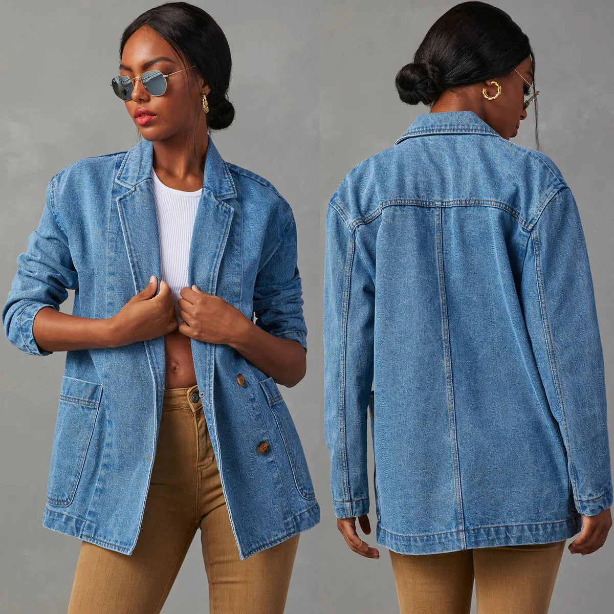Eden - Relaxed Denim Blazer