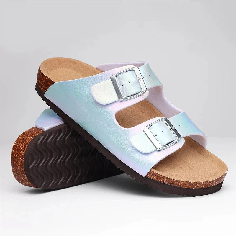 Zafrina - Double Buckle Comfort Sandals