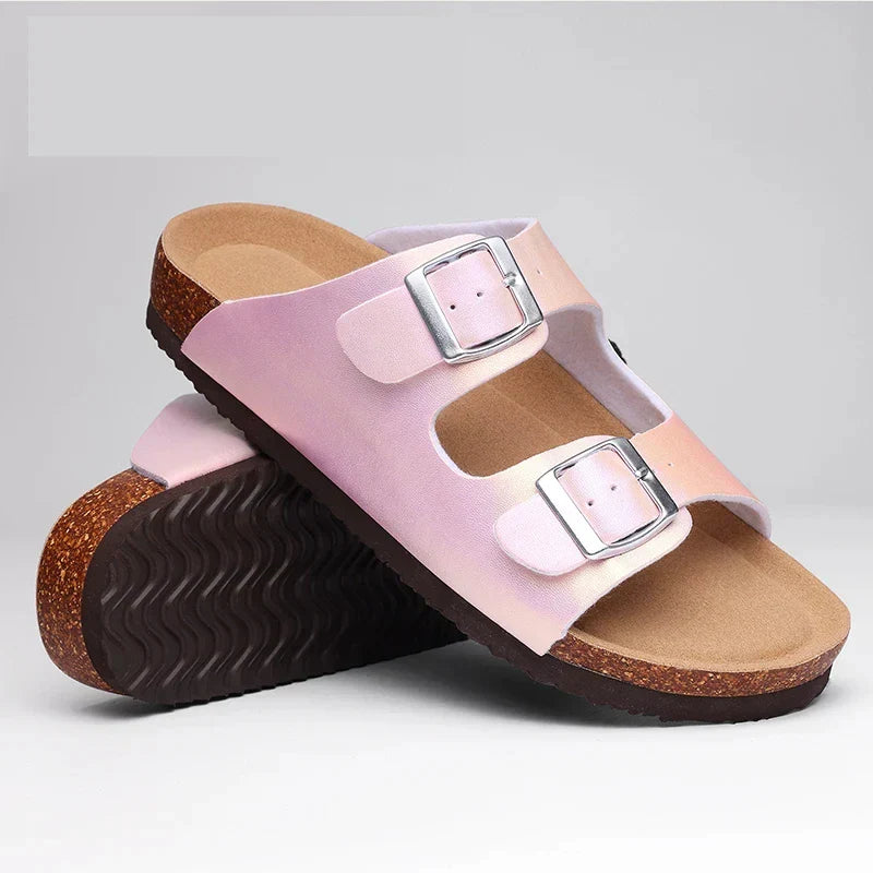 Zafrina - Double Buckle Comfort Sandals