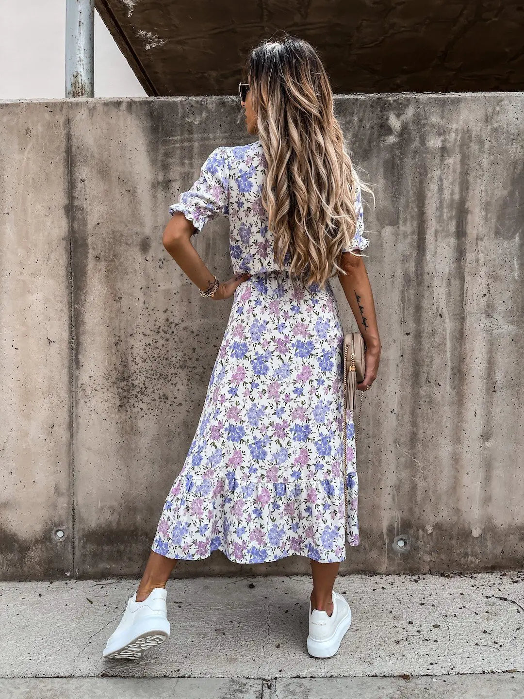 Naila - Elegant Floral Dress