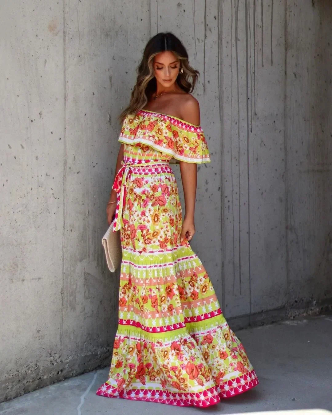 Amara Off-Shoulder Maxi Dress