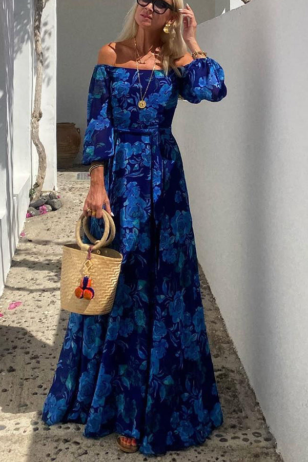 Francesca - Floral Off-Shoulder Maxi Dress