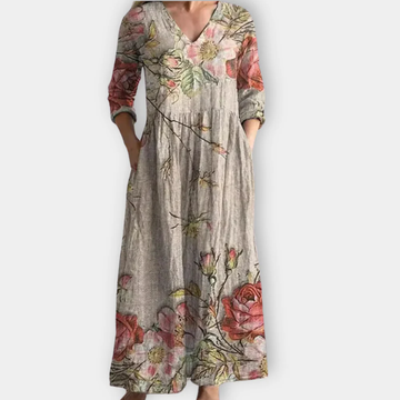 Liora - Soft Rhythm Boho Maxi Dress